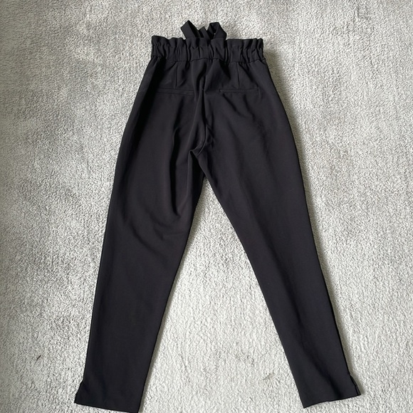 EC Dynamite Black Dress Pants with Tie / Elastic Waist - Size XS - Picture 2 of 4